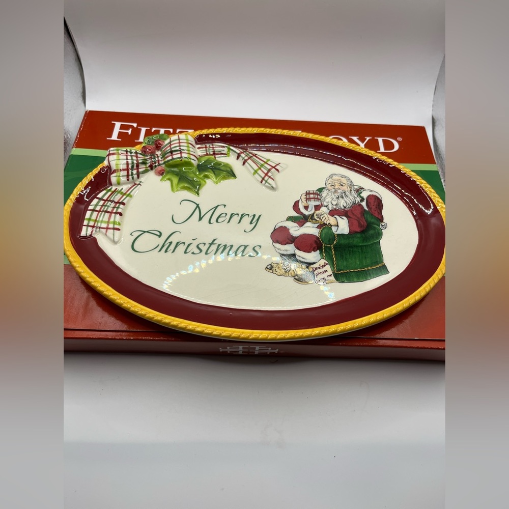 Fitz and Floyd Dear Santa Tray